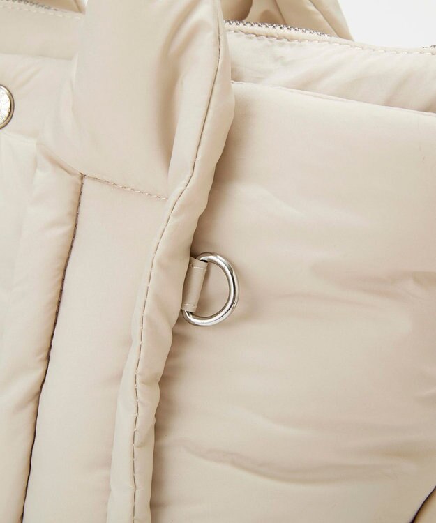 TOPKAPI 【Breath TOPKAPI】パフィング 2way ミニ トートバッグ チャーム付き クリーム