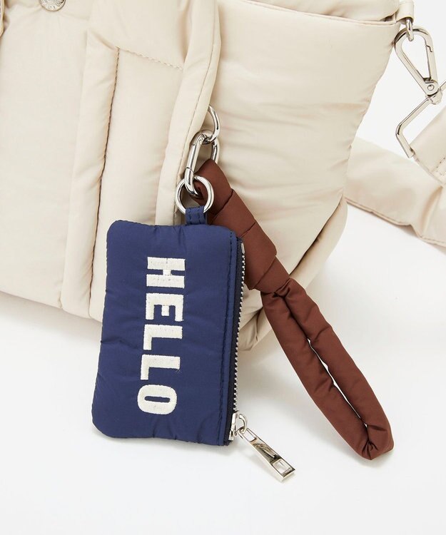 TOPKAPI 【Breath TOPKAPI】パフィング 2way ミニ トートバッグ チャーム付き クリーム