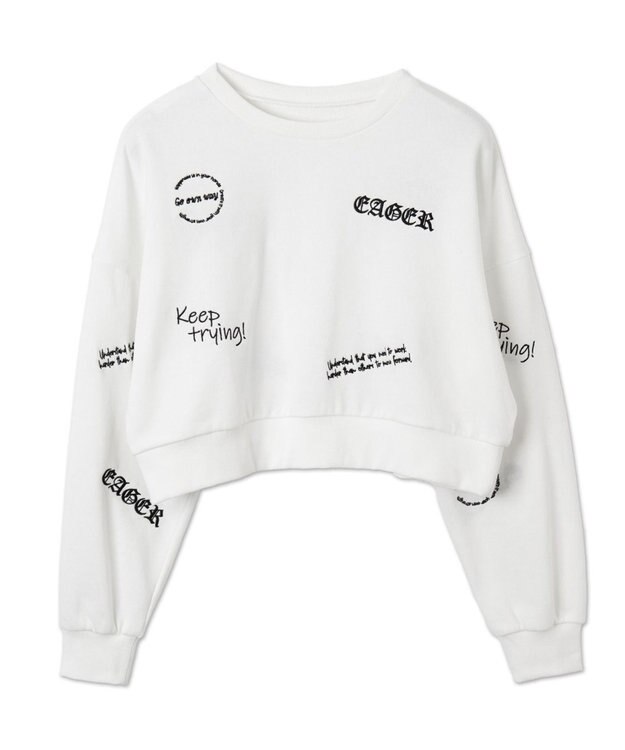 WEGO スクリブルグラフィックスウェット ホワイト
