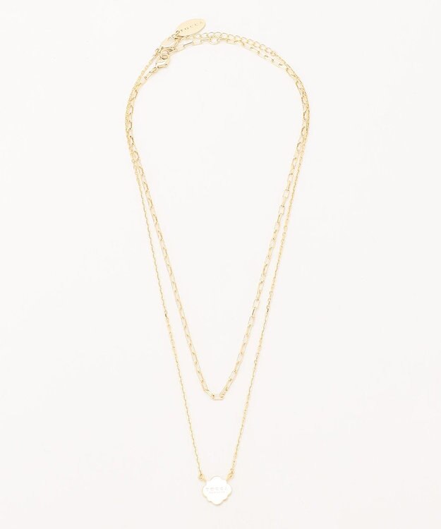 TOCCA LOGO CLOVER LAYERED NECKLACE ネックレス ゴールド系