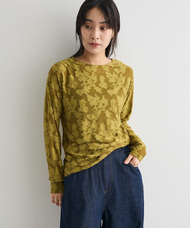 CRAFT STANDARD BOUTIQUE シアージャカードロンTEE Khaki