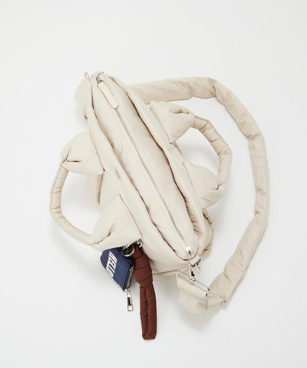 TOPKAPI 【Breath TOPKAPI】パフィング 2way ミニ トートバッグ チャーム付き クリーム