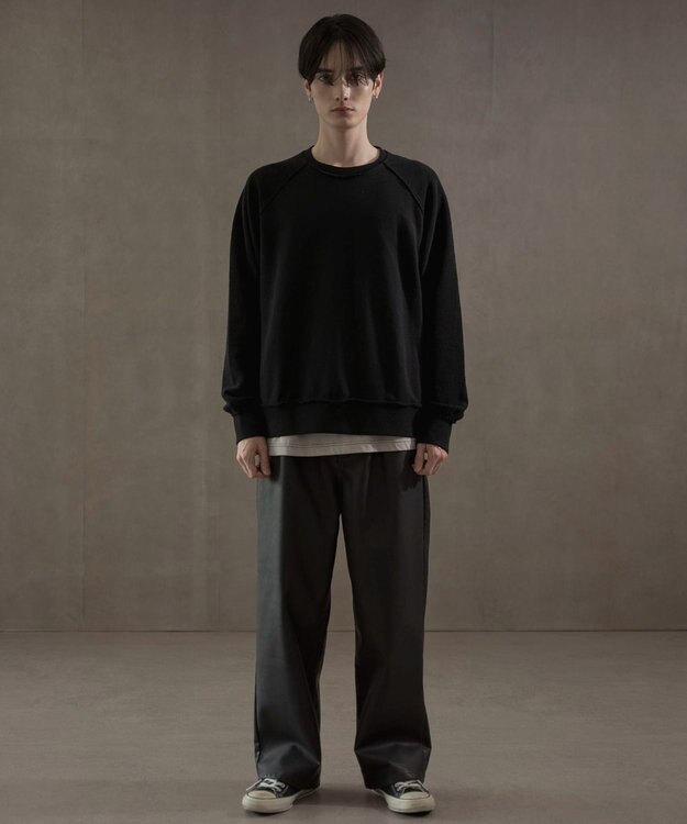 WEGO インサイドアウトラグランプルオーバー ブラック