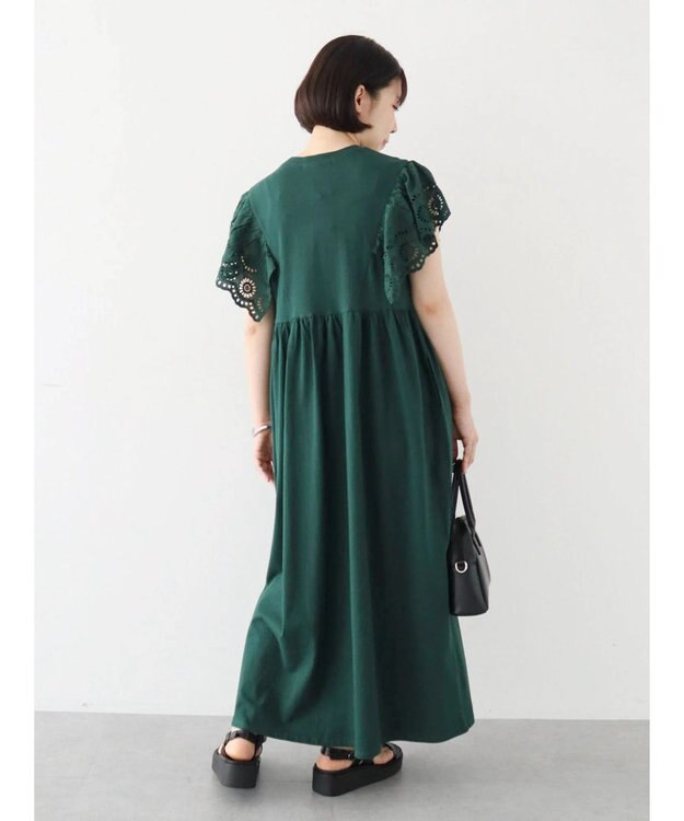 Green Parks ・ＳＵＧＡＲ　ＳＰＯＯＮ　ショルダー刺繍レースワンピース Green