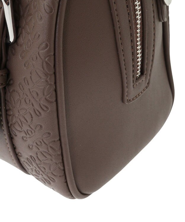 Maison de FLEUR FLEURモノグラムミニボストンバッグ Brown