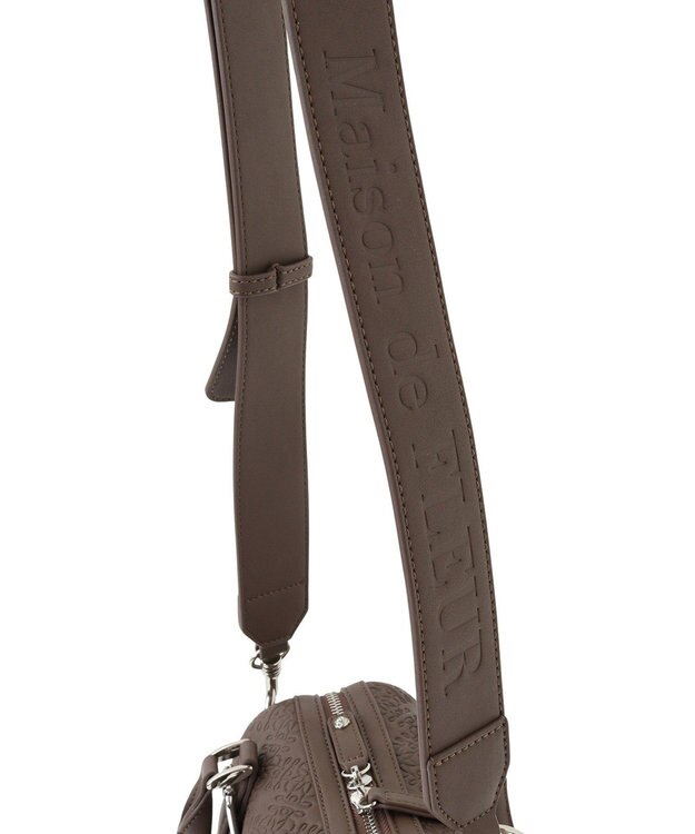 Maison de FLEUR FLEURモノグラムミニボストンバッグ Brown