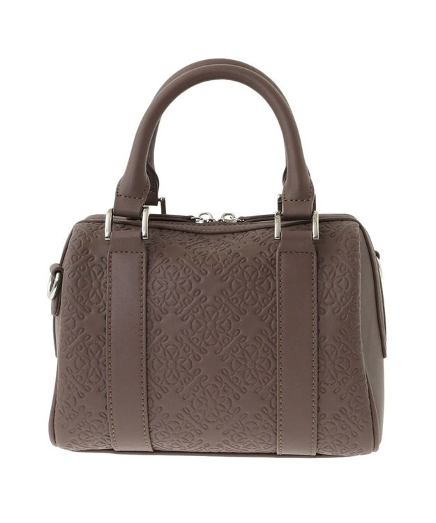 Maison de FLEUR FLEURモノグラムミニボストンバッグ Brown