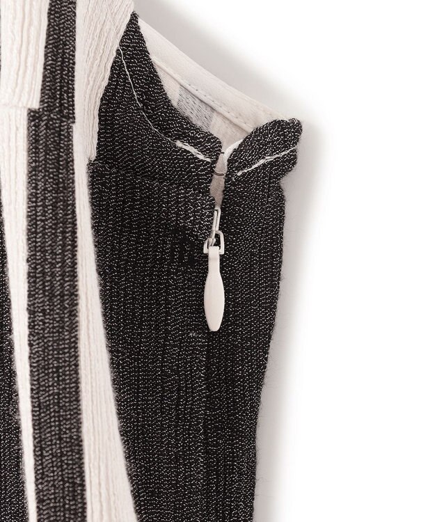 JOSEPH ジョゼフストライプ　ドレス Oyster White/ Black