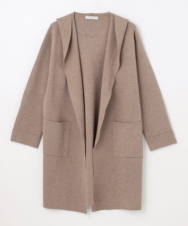 ANY L 【洗濯機可】フーディーコーディガン モカ