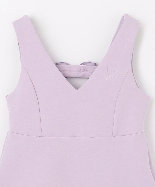 組曲 KIDS 【110-140㎝】ダンボールニット ジャンスカ ラベンダー系