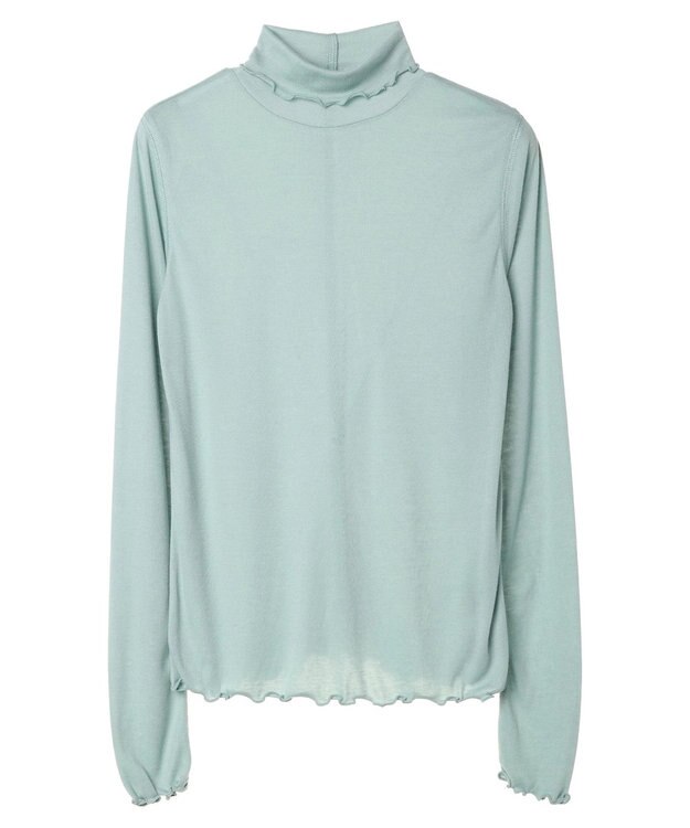earth music&ecology シアータートルネックプルオーバー Mint