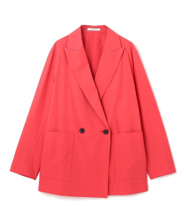 BEIGE， 【洗える・FUDGE 6月号掲載】MALLOW / コットンテーラードオーバージャケット Poppy Red