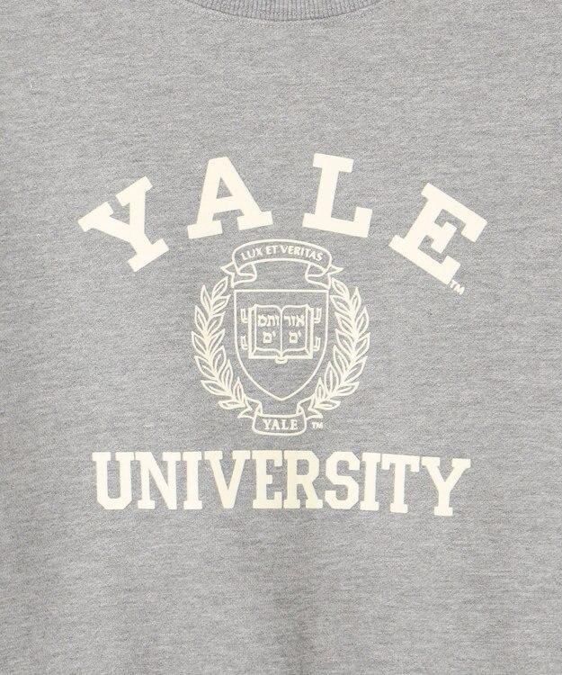 J.PRESS YORK STREET 【WOMEN】YALE × J.PRESS YORK STREET コラボショートスウェット ライトグレー系