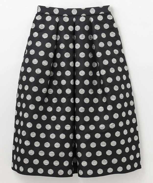 GRACE CONTINENTAL ラメドットジャガードスカート ブラック
