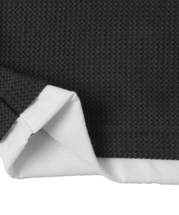 WEGO フェイクレイヤードキーネックT（S） ダークグレー