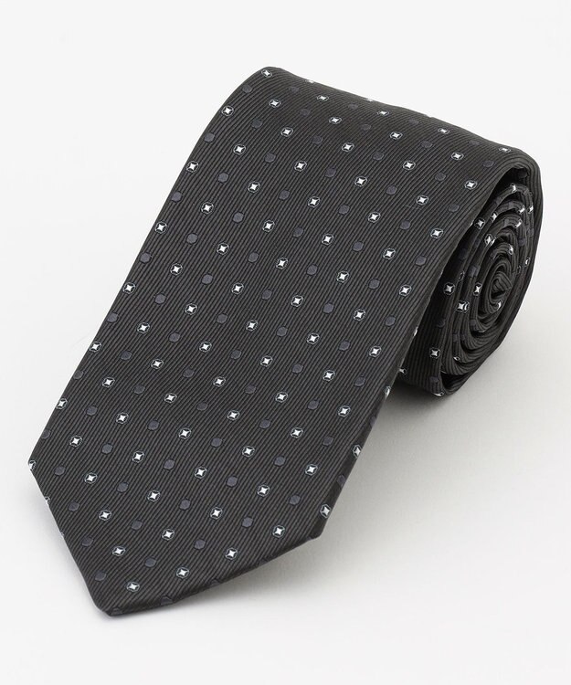 JOSEPH HOMME 【日本製】ドットコンビジャガード　ネクタイ グレー系7