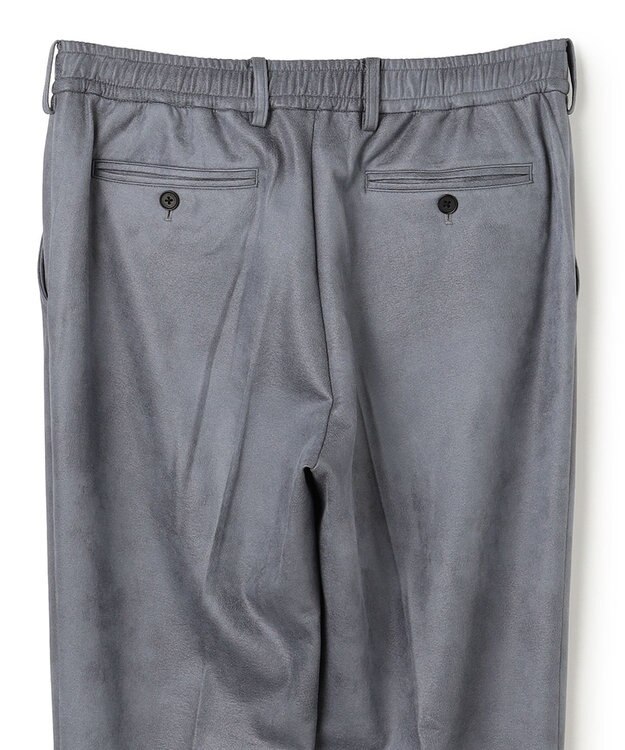 JOSEPH HOMME 新素材【ストレッチ/光沢感】レザーライクジャージードロスト付きテーパードパンツ / PEGG CONVERTIBLE ライトグレー系