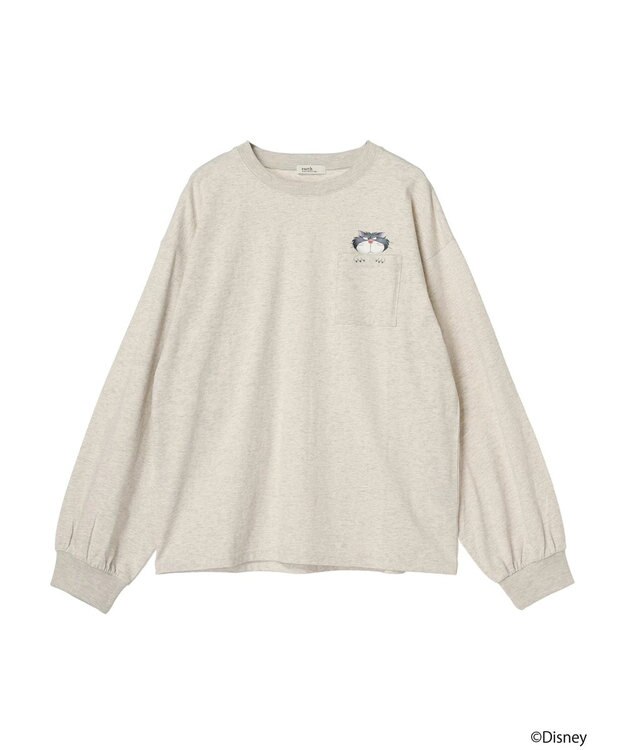 earth music&ecology Ｄｉｓｎｅｙ／覗きルシファーポケットロンＴ Oatmeal