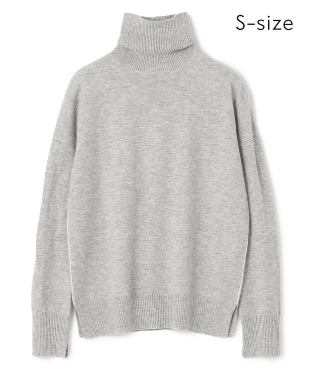 BEIGE， 【S-size】RIGNY / タートルネックニット L.Gray×Off Line