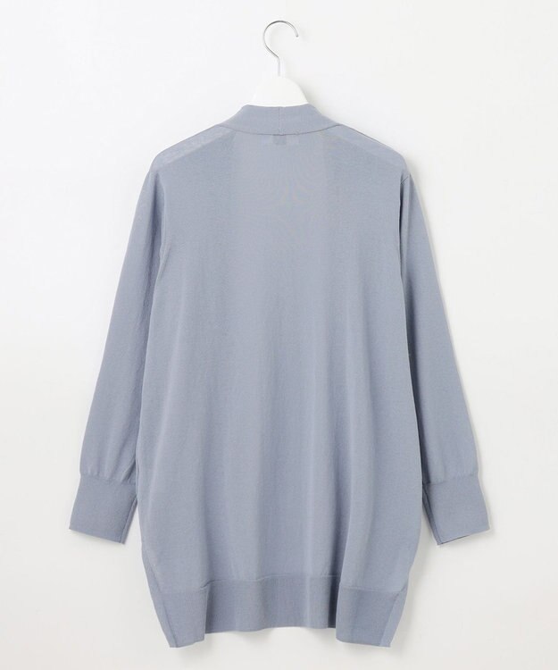 J.PRESS LADIES L 【洗える・UVケア】サマー カーディガン ダルブルー系