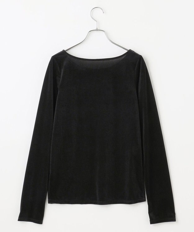 #Newans 【洗濯機可／ 前後着用可】 シアーベロアプルオーバー ブラック