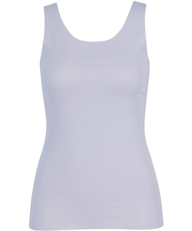 Wing インナー 【綿の贅沢オーガニック フラットタイプ】 オーガニックコットン混素材 ひびきにくく薄くて軽い ノースリーブ EL1148 ウイング／ワコール グレイッシュブルー