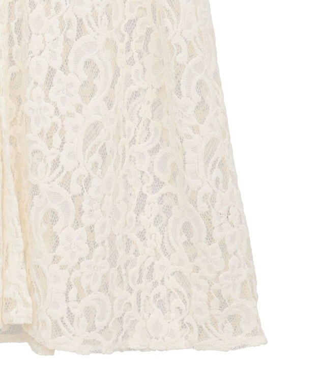 earth music&ecology 起毛レースレイヤードキャミワンピース Ivory