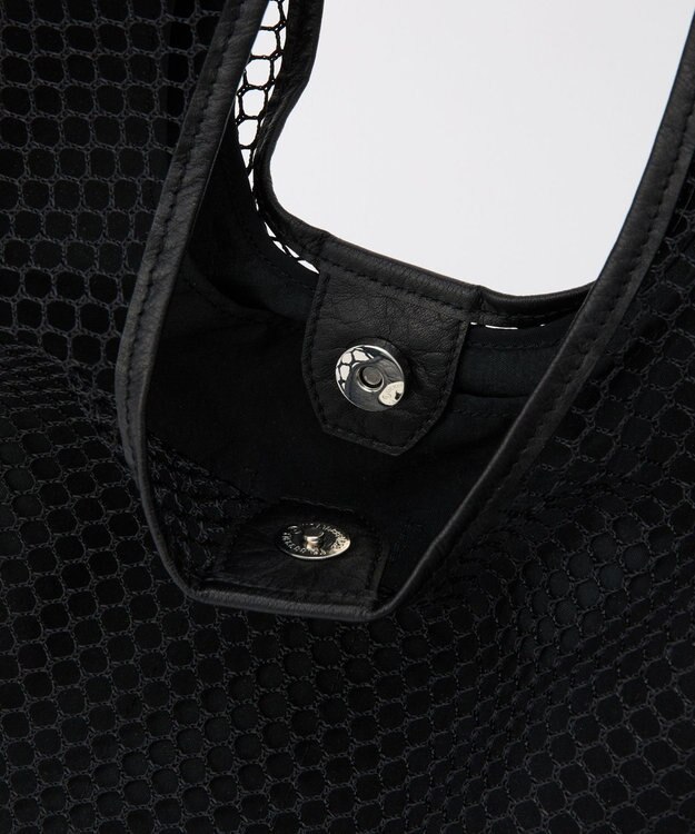 russet ≪A4サイズ収納可能≫メッシュホーボーバッグ(CE-1749) Black/BK