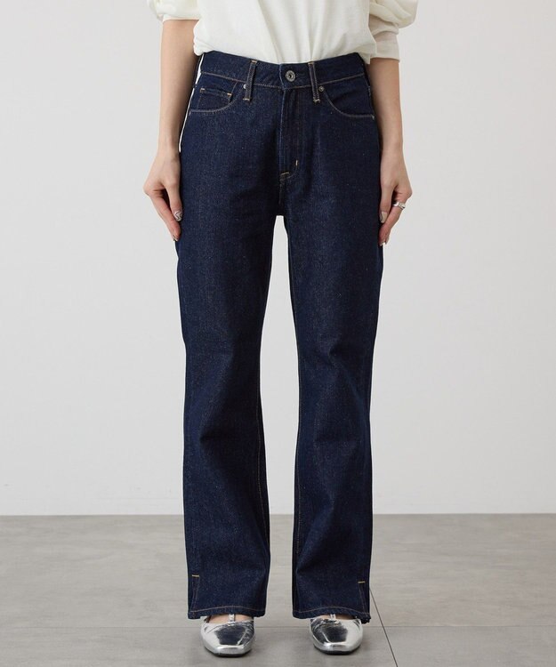 AMERICAN HOLIC セミフレアデニムパンツ One Wash