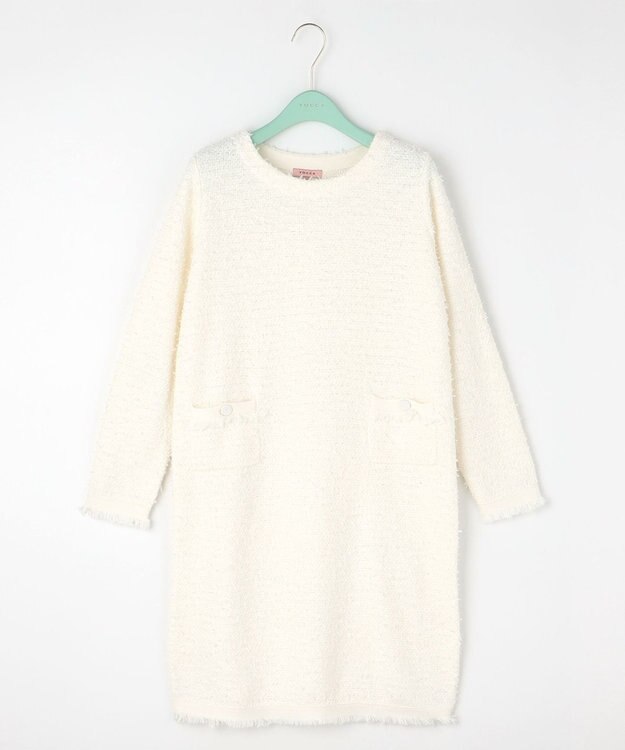 TOCCA 【洗える！】UNSNARL TWEED ドレス ホワイト系