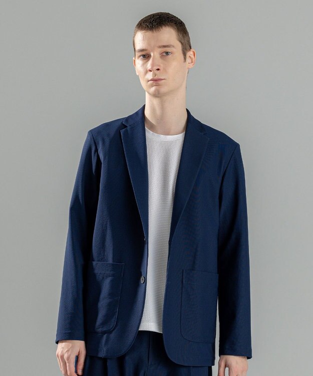 JOSEPH HOMME ＜新色追加＞新素材【抜群の通気性/360度ストレッチ】エアトールストレッチ パッチポケットジャケット ネイビー系