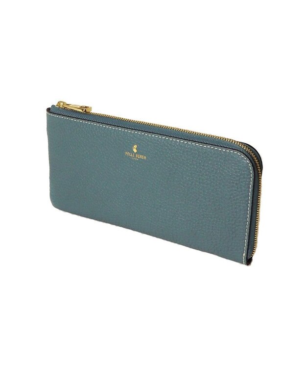 PELLE BORSA L字ファスナー長財布 Reinette Goods レネットグッズ 47184785 ブルーグレー
