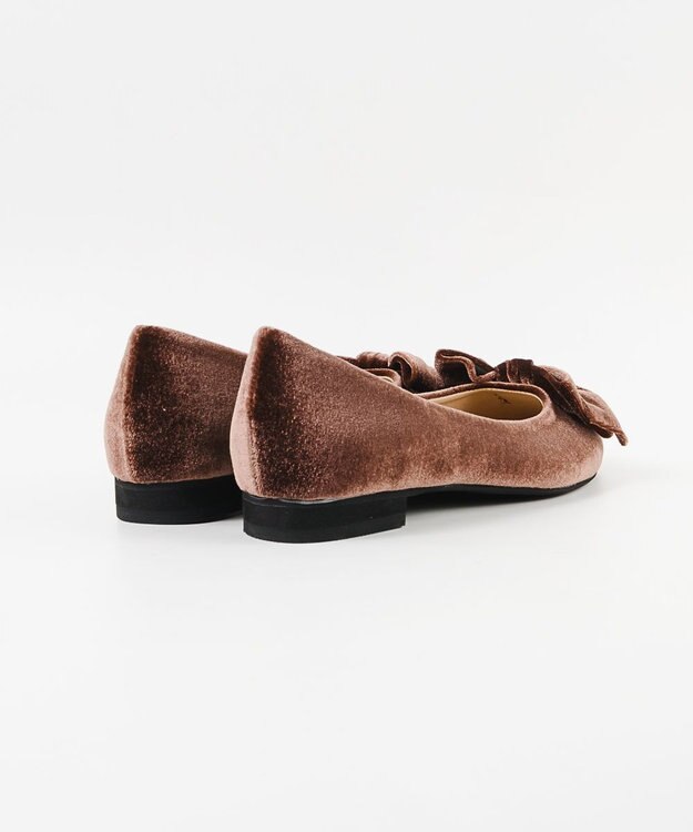 BONTRE 【pied du lapan/ピエドラパン】ベロアリボンパンプス/50760ZI ブラウン