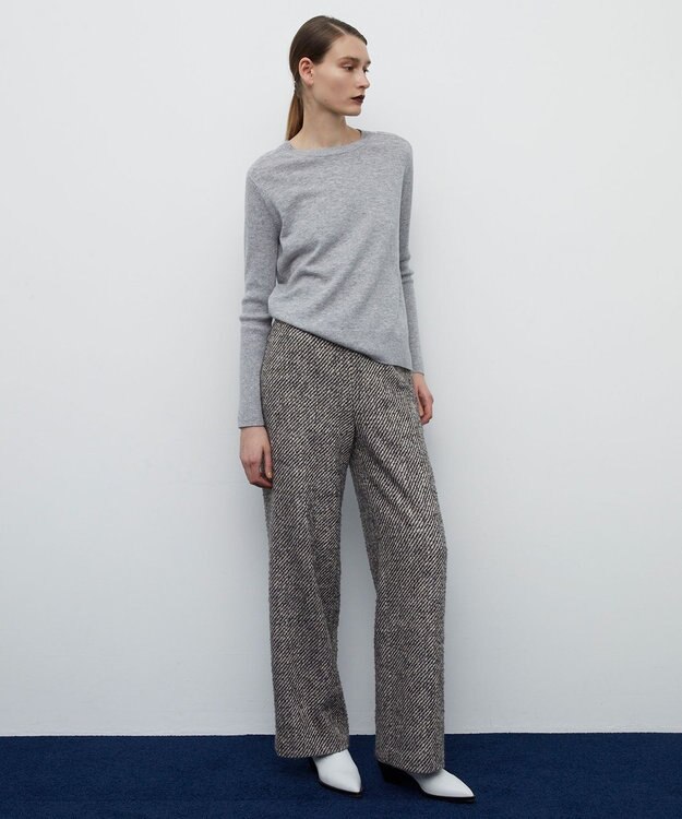 BEIGE， RIGNY / クルーネックニット L.Gray×Off Line