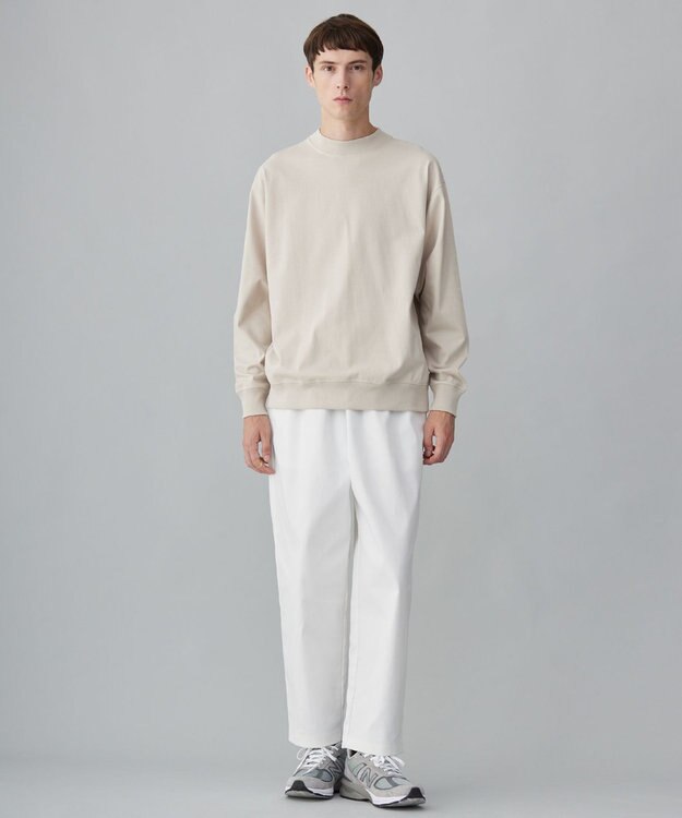 UNFILO MENS 【新色追加】FINE MOVE デニム イージーギャザーパンツ [24年商品] ホワイト