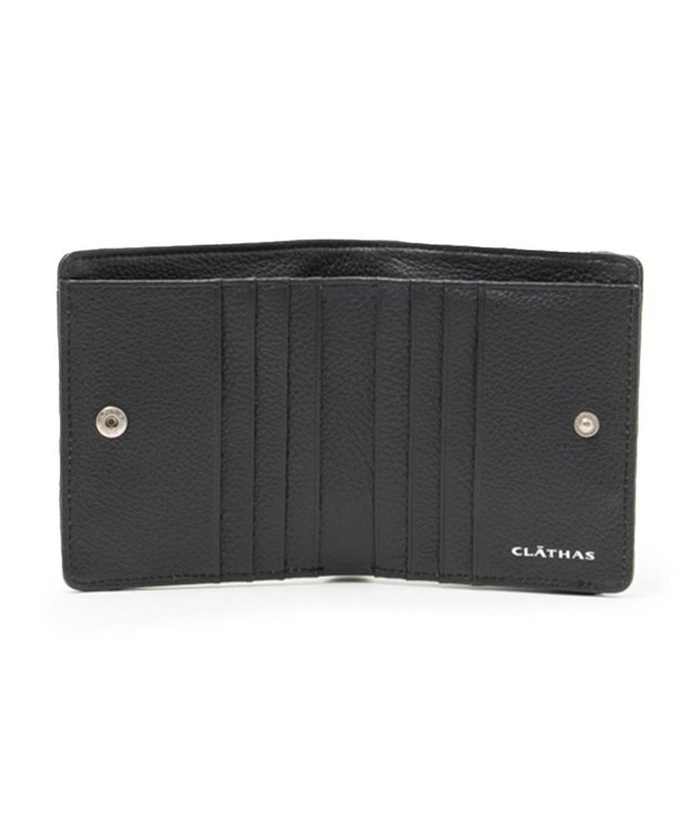 CLATHAS ポリシャス 外BOX二つ折り財布 ダークグレー