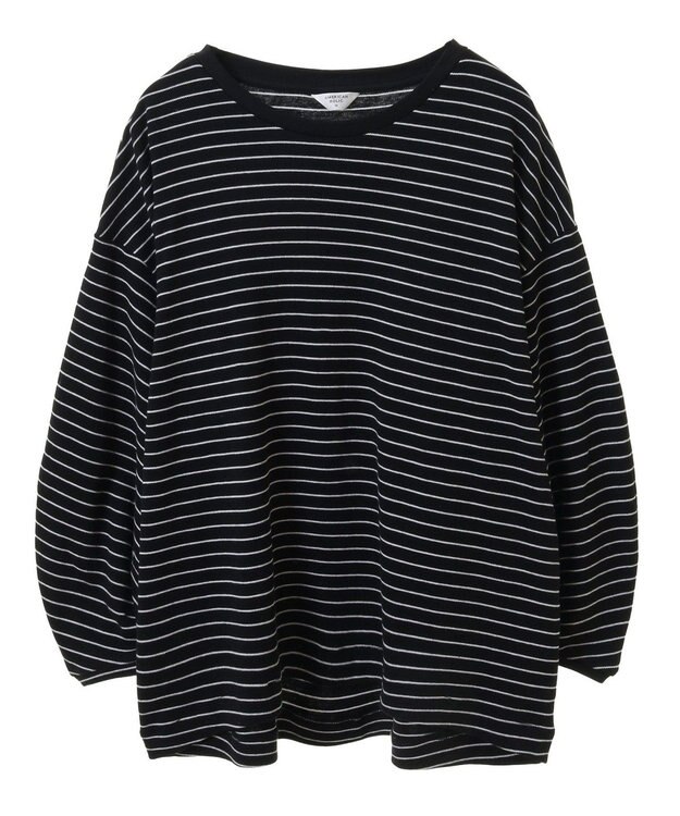 AMERICAN HOLIC 接触冷感7分袖タックスリーブカットプルオーバー Border