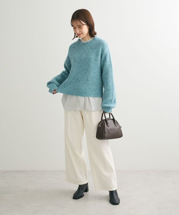 Green Parks ２ｗａｙ　ショート丈ネッププルオーバー Sax