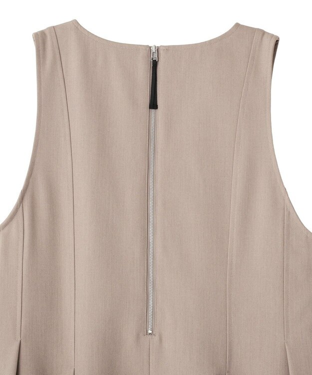 CRAFT STANDARD BOUTIQUE Vネックウェストタックジャンパースカート Light Beige