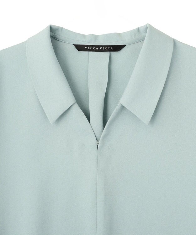 YECCA VECCA 2wayストライプリボンブラウス Mint