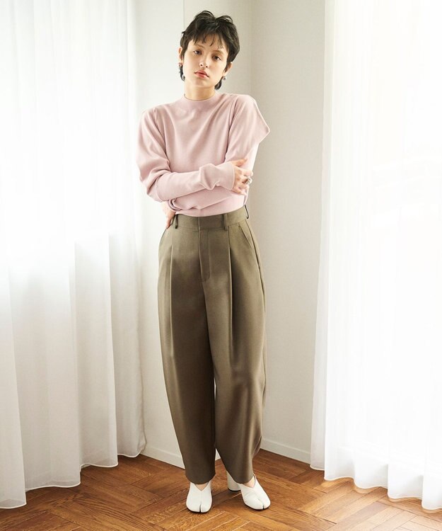 #Newans カーブパンツ カーキ グリーン