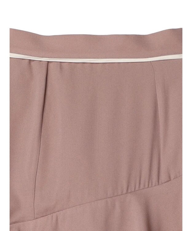 earth music&ecology パイピングフリルティアードスカート Pink Beige