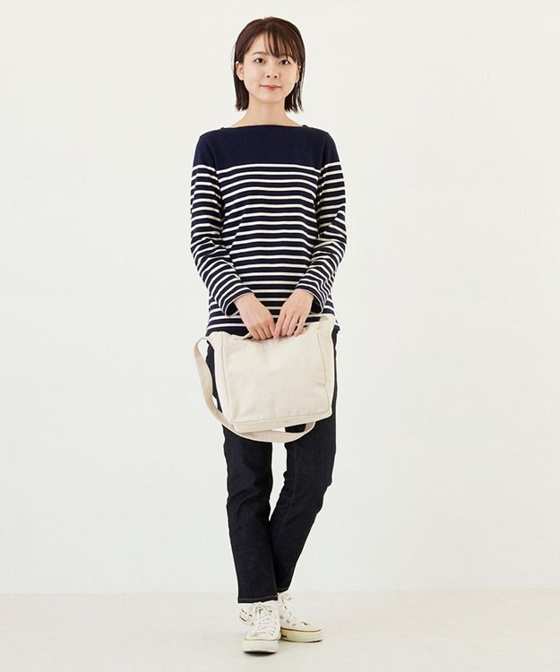 ROOTOTE 2969【トート＆ショルダー】/ SN.スクエア.リサイクルコットン-A 02：アイボリー