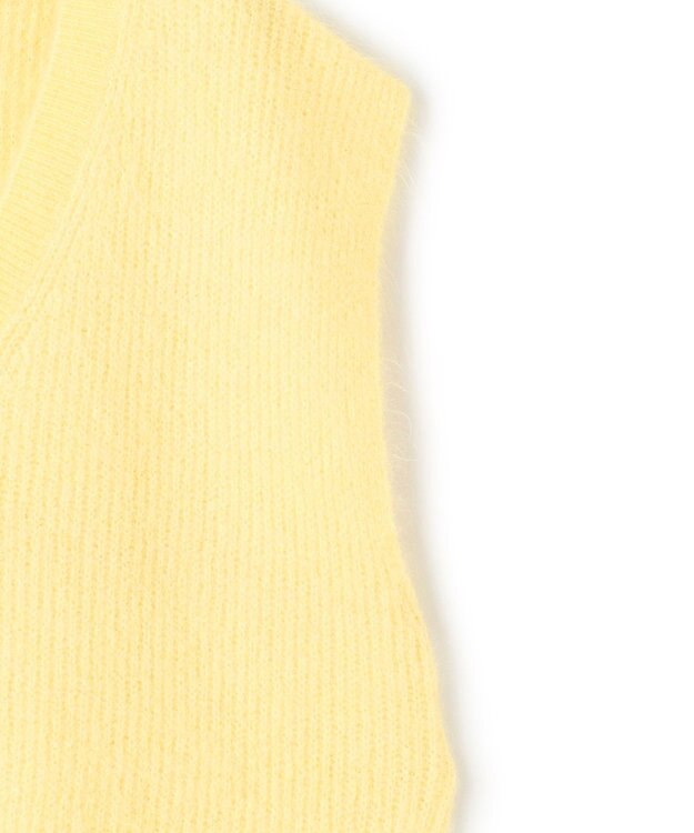 uncrave アルパカファーニット Vネックベスト レモンイエロー