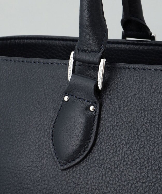 GOTAIRIKU 日本製【PELLE MORBIDA】2WAY シュリンクレザートートバッグ ネイビー系