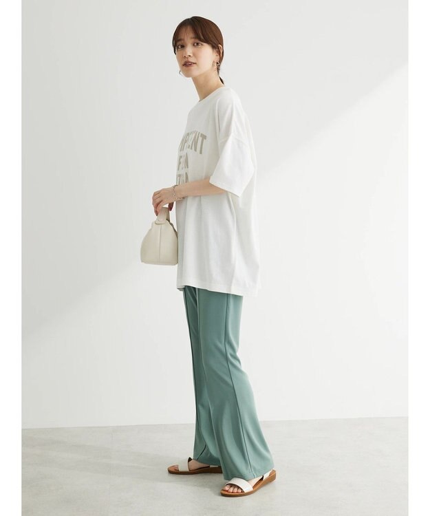 Green Parks カレッジロゴ半袖チュニック White