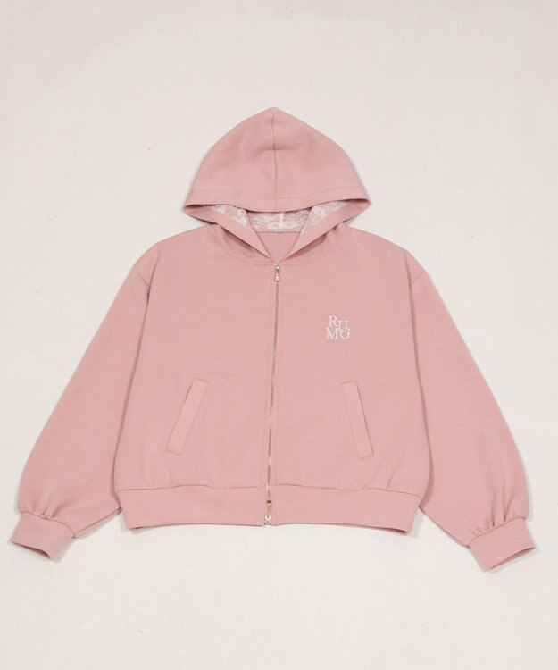 WEGO ダンボールレースパーカー ピンク