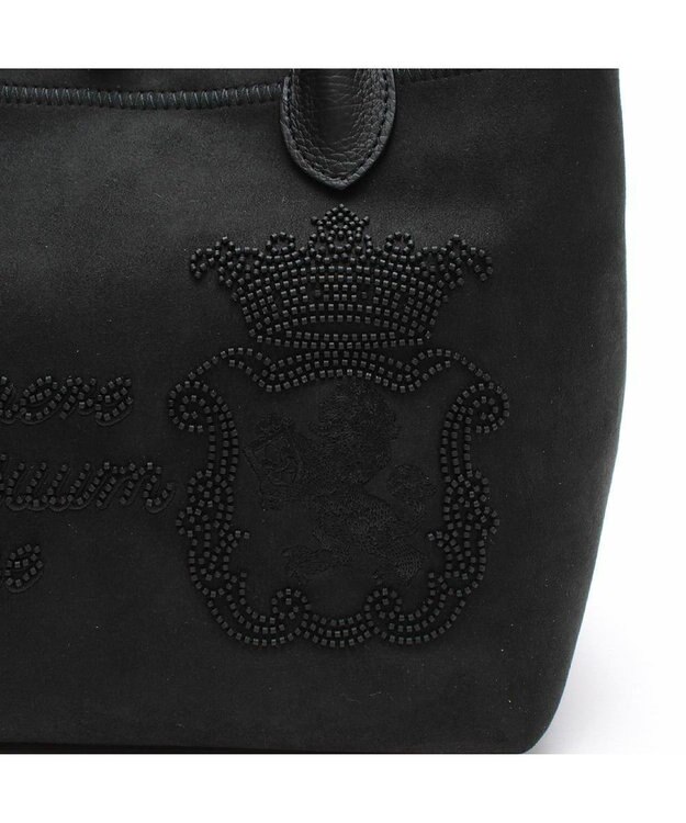 A.D.M.J. 【ファブリック】スエードプラス/マーキスショルダーストラップ付トート25cm ブラック