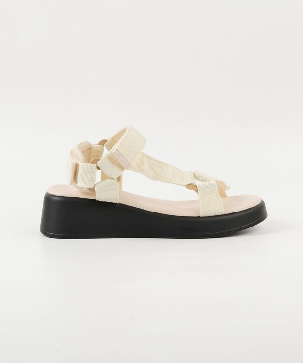 BONTRE 【pied du lapan/ピエドラパン】厚底ベルクロスポーツサンダル/50752ZI アイボリー