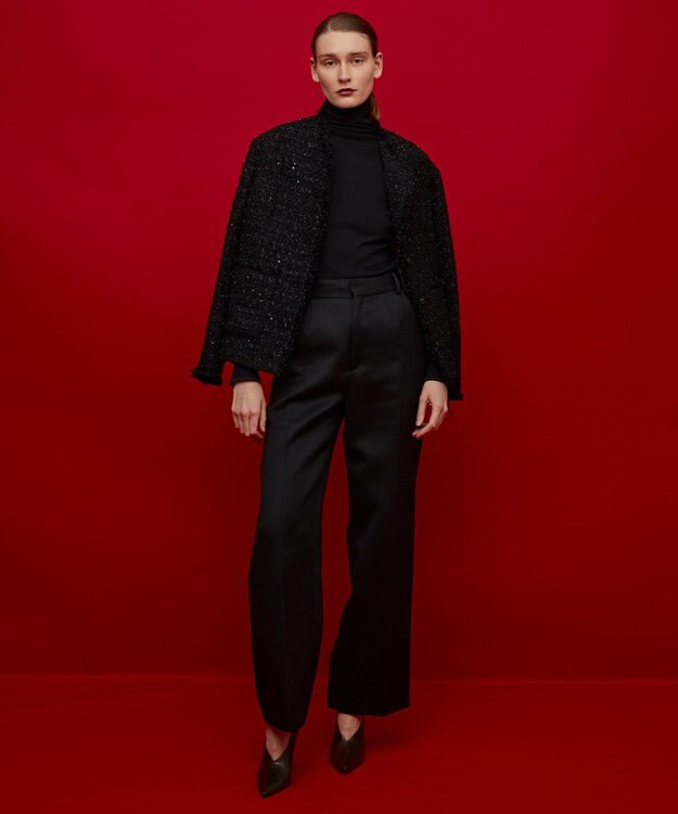 BEIGE， MONGE / ノーカラージャケット Black